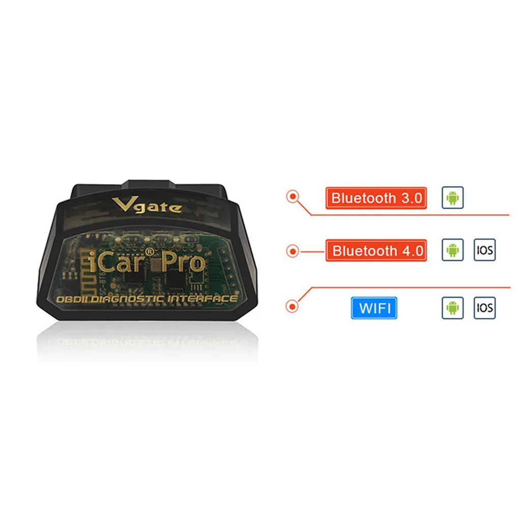 Автомобильный сканер OBD2 Vgate iCar Pro Bluetooth 4 0 низкий уровень мощности умный датчик сна