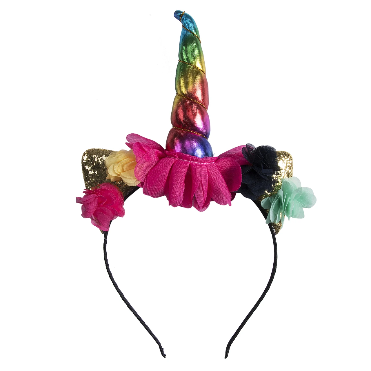 Новинка 2017 года Лидер продаж Милые вечерние повязки на голову с роговым рогом в