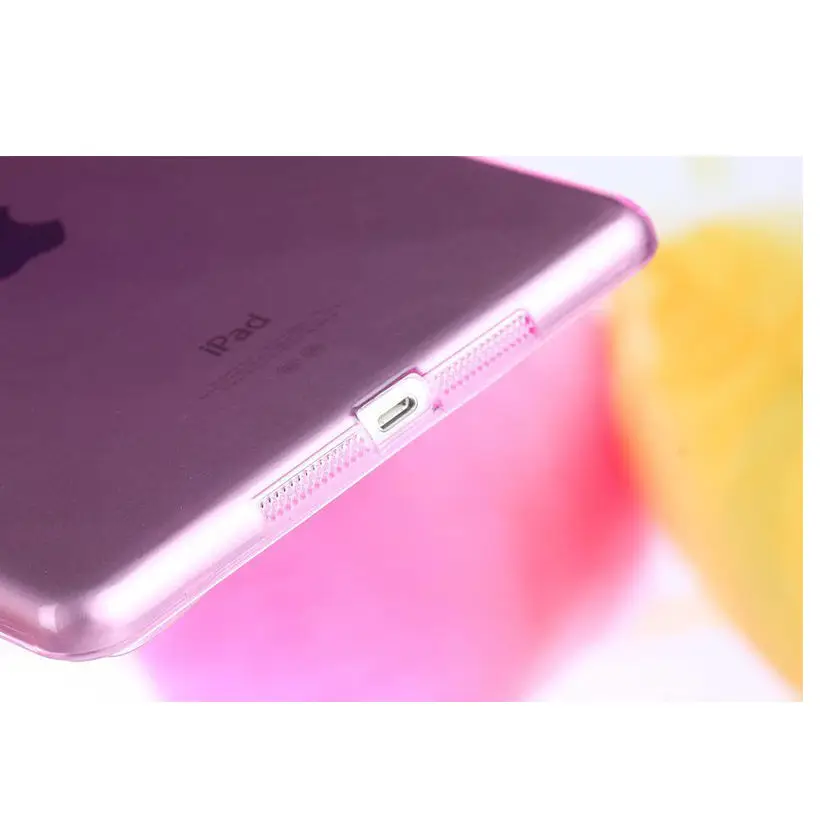 Мягкие TPU + кремний Планшеты чехол для Apple iPad Mini 1 2 3 Crystal Clear Прозрачная крышка мини