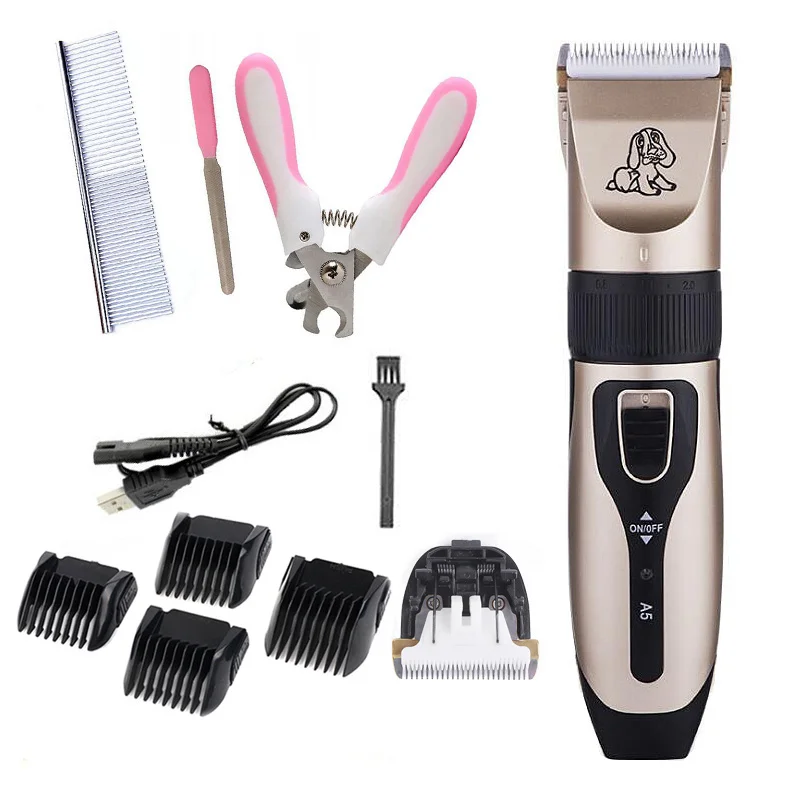 

Перезаряжаемый триммер для домашних животных, удаление шерсти, стрижка, уход за кошкой, собакой, Машинка для стрижки волос с низким уровнем ...