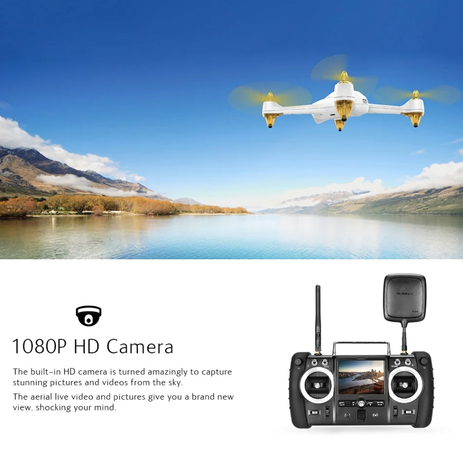 Hubsan H501S Pro 5 8G gps Wifi FPV RTF Дрон с 1080P HD камерой бесщеточный Профессиональный складной