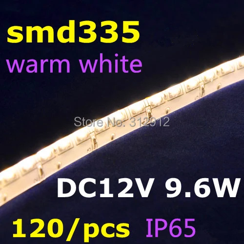5 м 335 боковое излучение 120 светодиодов/м Светодиодная лента DC12V IP65 waterprof