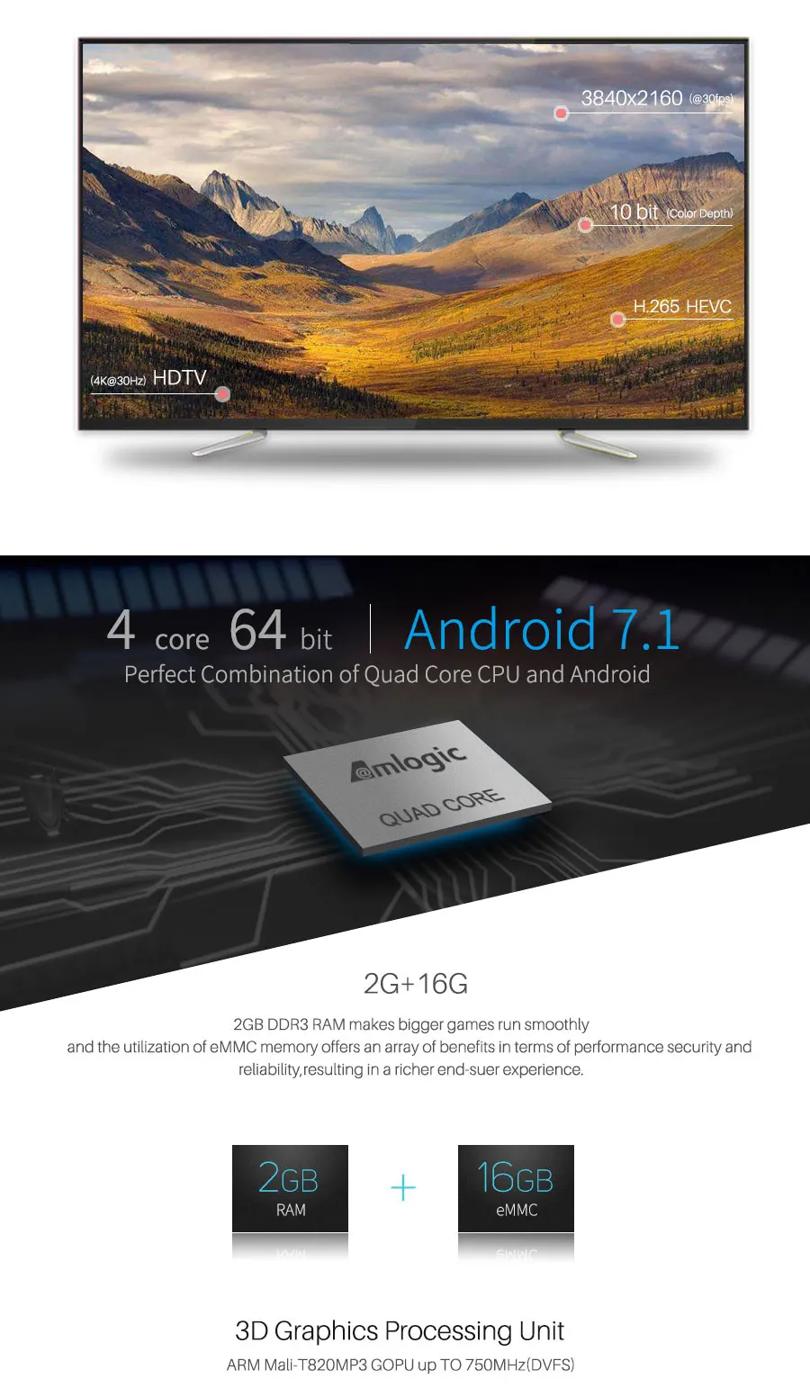 Mecool KII Pro Amlogic S905D 2 Гб ОЗУ 16 Гб ПЗУ 5,0 г wifi bluetooth 4,1 DVB-T2/S2 тв-бокс