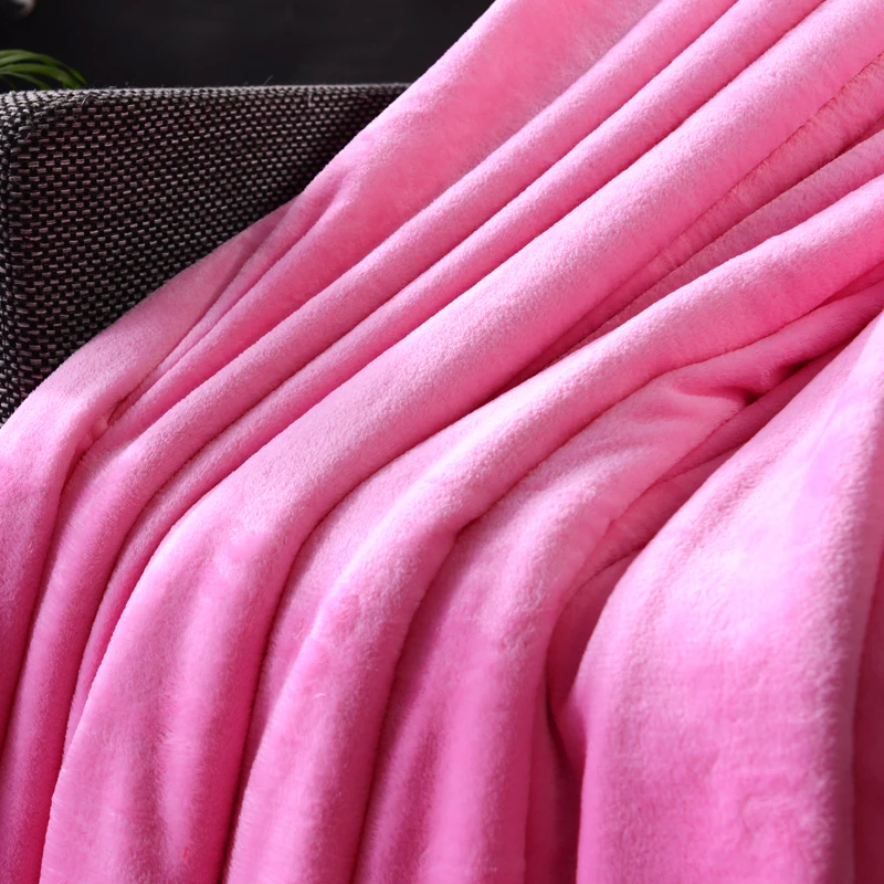 Постельные принадлежности розовый чистый цвет фланель домашний текстиль