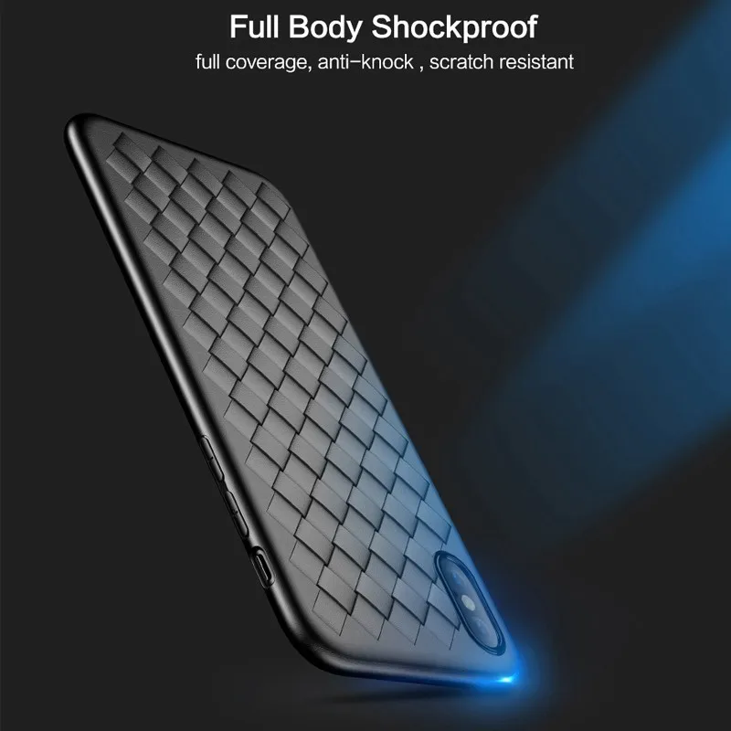 For Samsung Galaxy M20 M10 A70 A50 A30 S10 Pro Lite Case Weave Pattern Soft Ultra Thin Protective Cover | Мобильные телефоны и