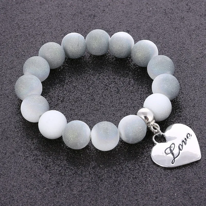 Модный Эластичный браслет на запястье из бисера для девочек милый с эффектом