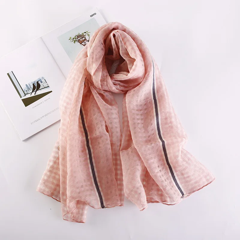 Роскошный брендовый женский шарф весна осень 2019 высококачественные шелковые