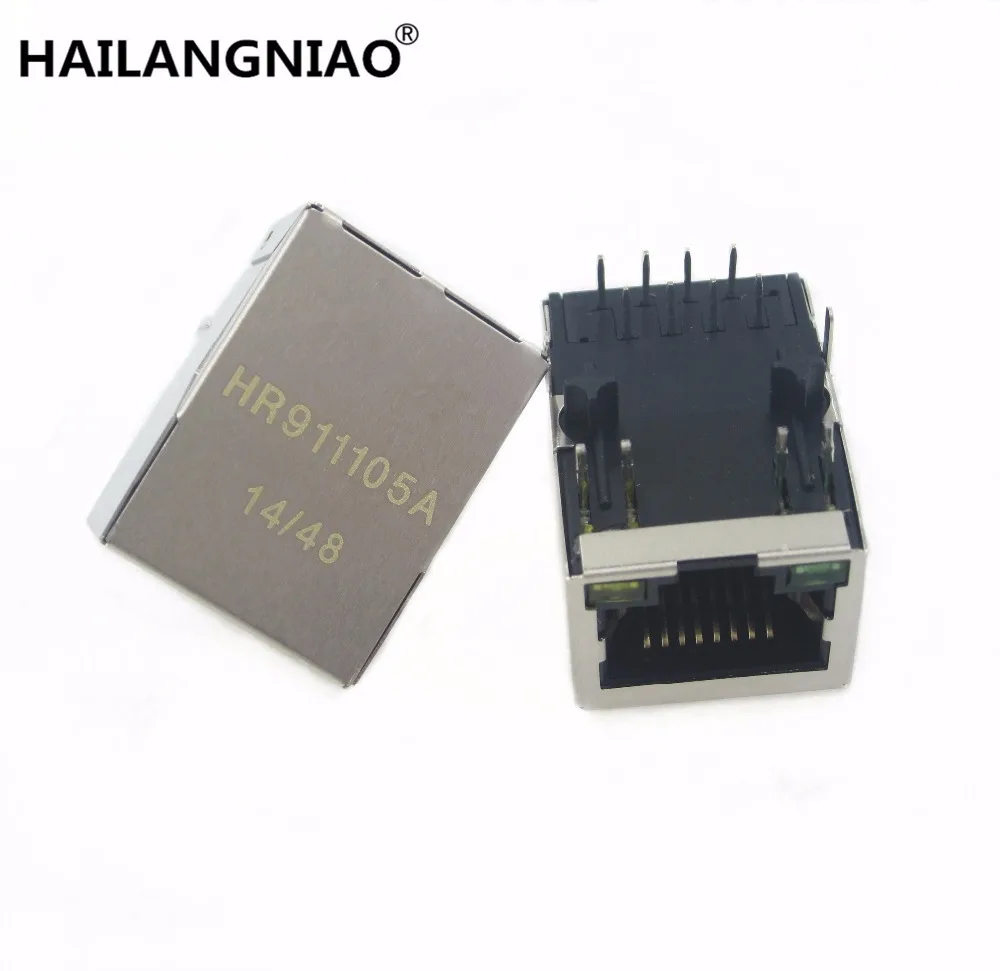 

10 шт./лот HR911105A WIZNET HR911105 Однопортовый разъем RJ45