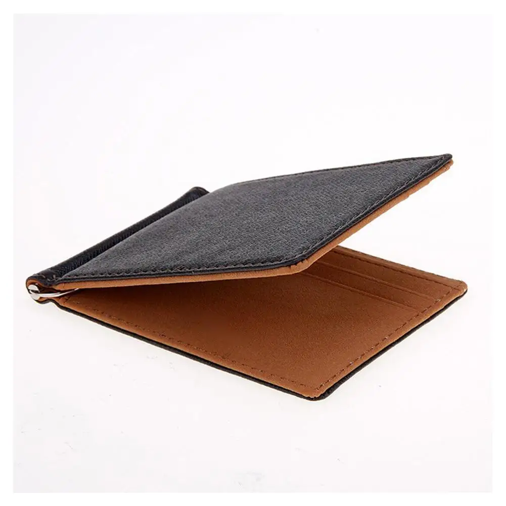 Мужской складной деловой кожаный бумажник роскошный бренд известный ID кредитная