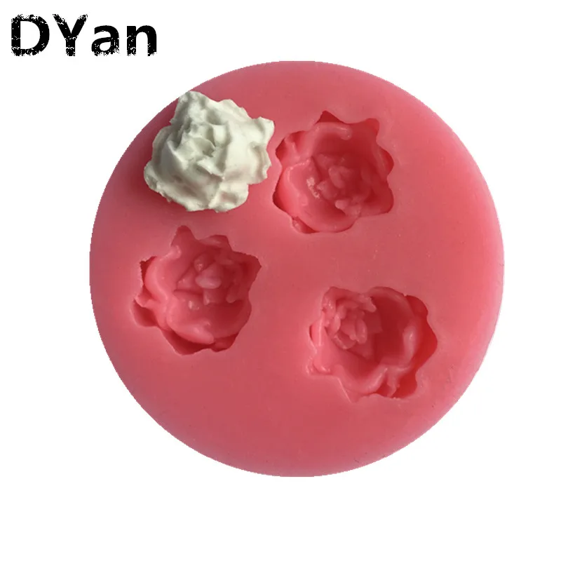 Форма для шоколада конфет глины с 3 отверстиями|fondant cake decorating tools|cake toolsdecorating tools |