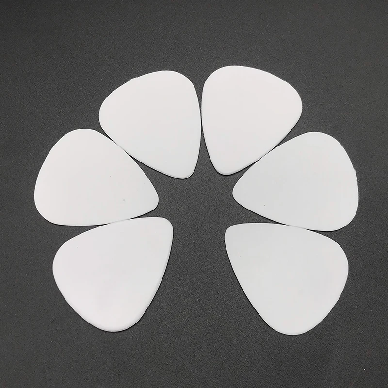 0.58mm White x10pcs 10/50 шт 0,71 мм ABS акустическая электрическая гитара укулеле медиаторы с объёмным рисунком из мультиков Стандартный посредников плектрами медиатор аксессуары для гитары - Цвет: 0.58mm White x10pcs