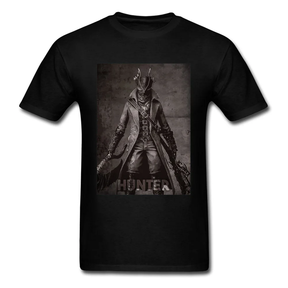 

Clothes Bloodborne Hunter T Shirt Men Dark Souls Tshirt Vintage Black Mens T-shirts Slim Fit Youth Tops & Tees Gamer Sweatshirts