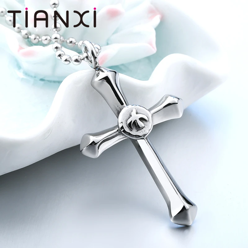 TIANXI Stainless Steel Unique Design Men's Cool Eagle Cross Necklace Pendant Factory Wholesale Price Drop Shipping Supported | Украшения