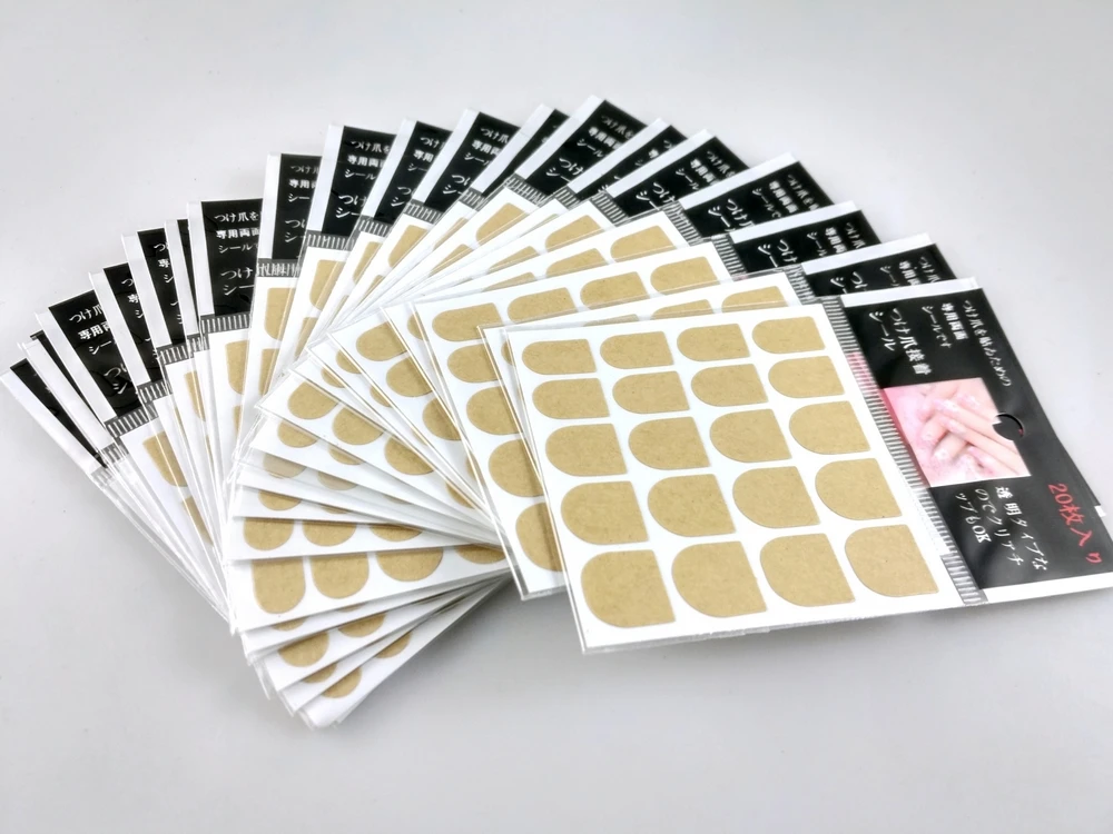 

50 Pack / Lot Double Side Adhesive Glue Sticky Tape Sticker For False Nail Tips