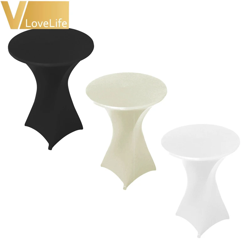 5 шт. эластичные скатерти из лайкры и спандекса 80 см|stretch tablecloth|table covercocktail table cover |