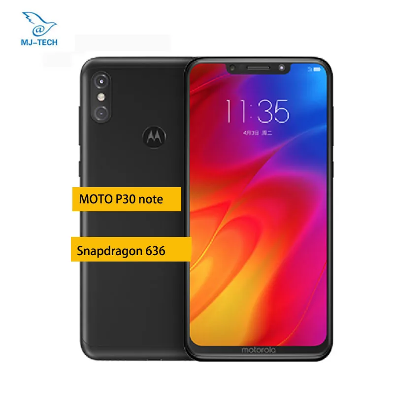 Motorola MOTO one power P30 Note 6G 64G смартфон 6 2 дюймов 1080P Snapdragon 636 Восьмиядерный 16 0 Мп + 5 МП 5000