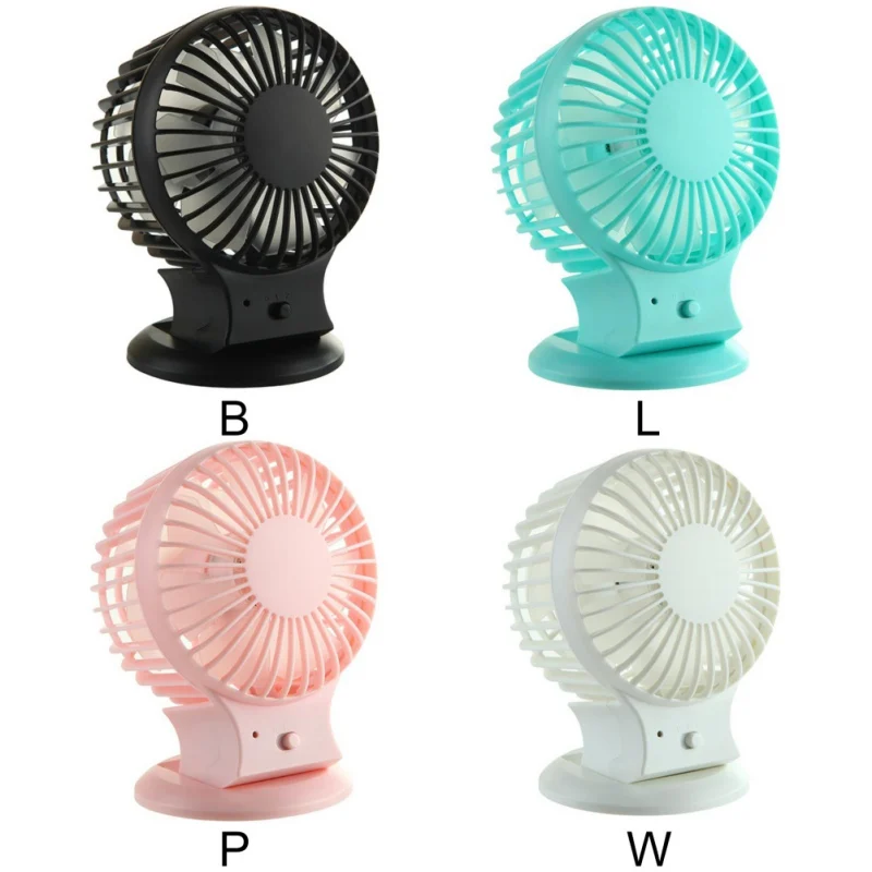 Простой портативный настольный офисный небольшой вентилятор с двойным листом