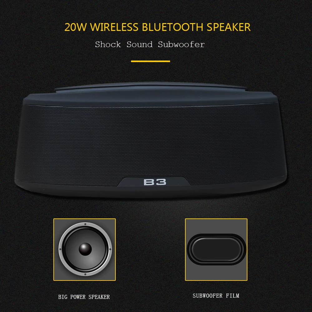 Karabale 20 Вт HiFi Bluetooth динамик портативный супер бас беспроводной динамик changging приборы для микроскопа качество звука PK B-ose J-bl anker