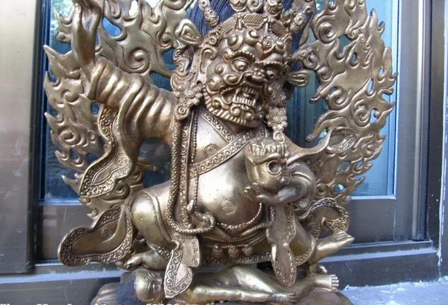 USPS в США S0366 16 фото старая бронзовая медная позолота Vajrapani тибетский буддийский