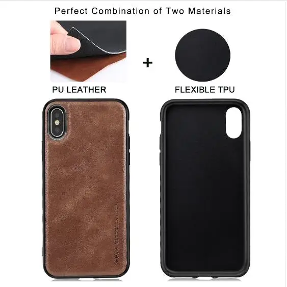 Кожаный чехол X-Level для iPhone X XS Max Роскошный ультра легкий мягкий Силиконовый