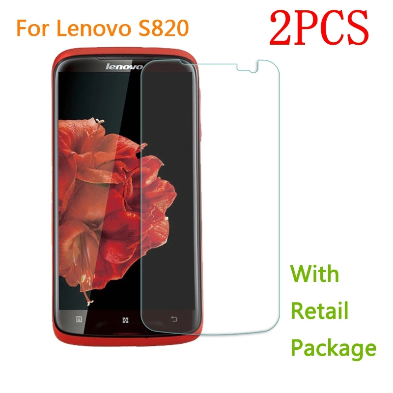 2 шт. Оригинальное закаленное стекло для Lenovo S820 защита экрана Защитная пленка |