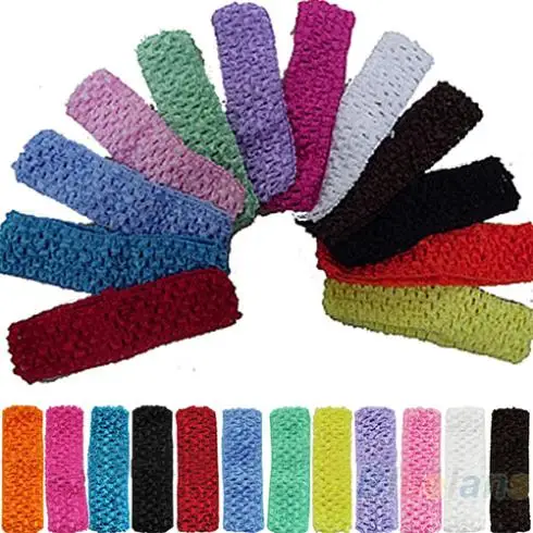 Лидер продаж 12 шт. Милые вязаные повязки на голову Повязка с бантом Аксессуары