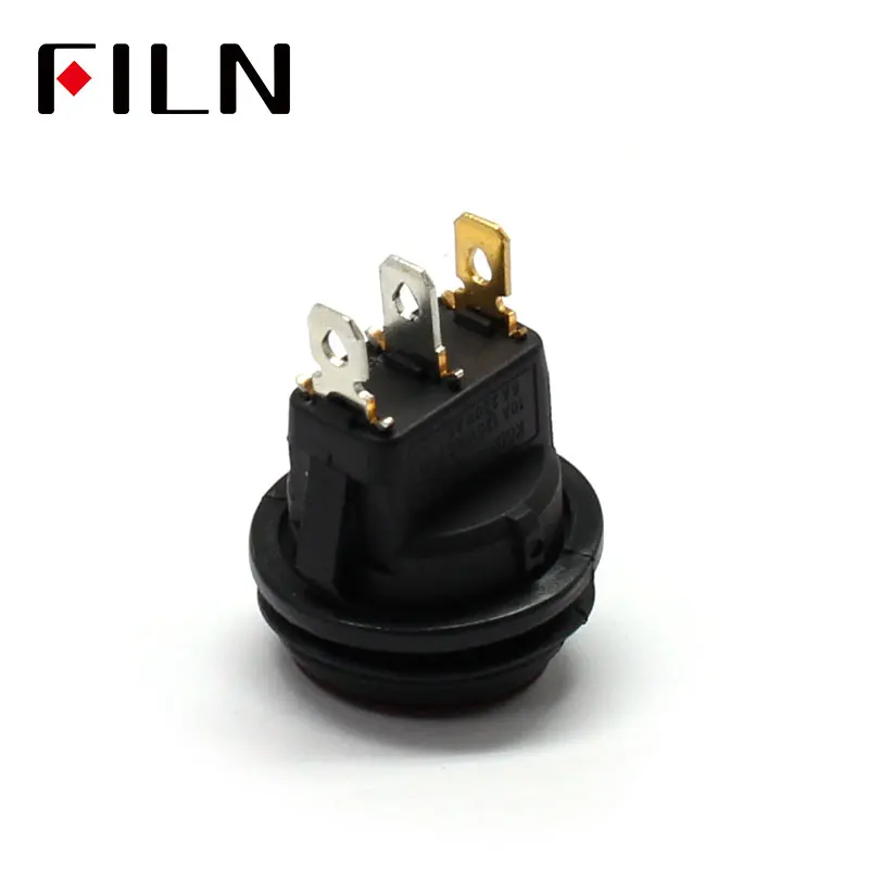 Filn мини вкл/выкл печать водонепроницаемый кулисный переключатель в 12v 220V IP67 освещение 6A 250vac кнопочный переключатель кулисный переключатель