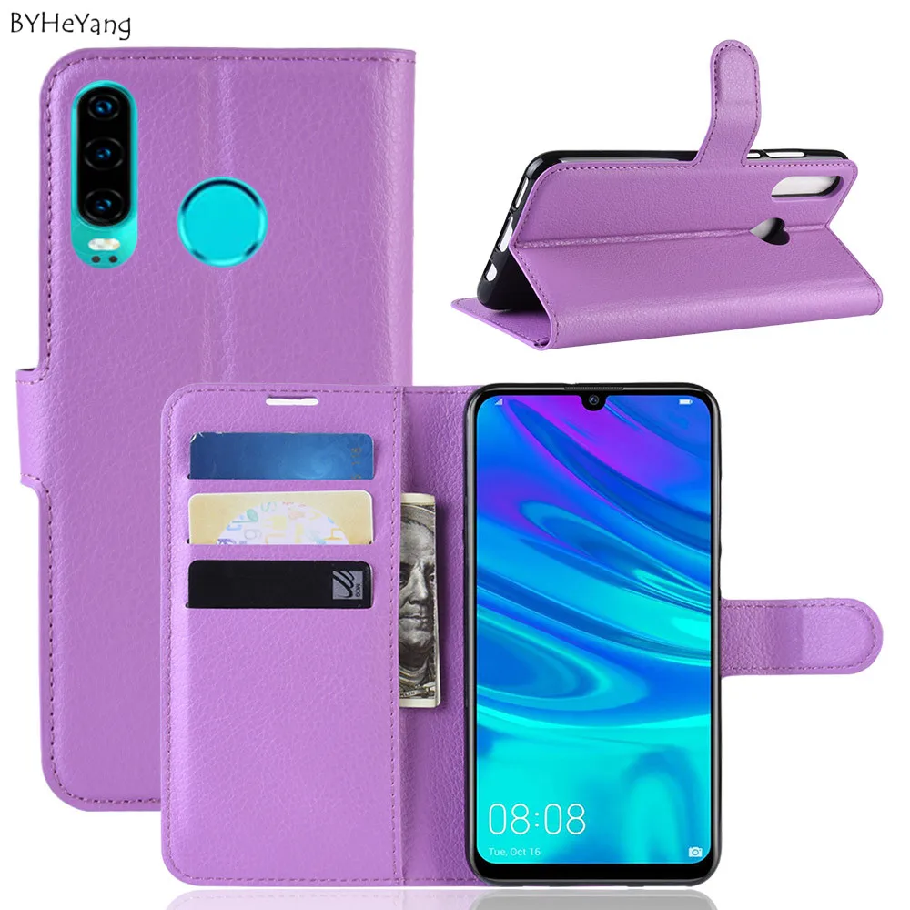 Чехол для Huawei Nova 4E кожаный чехол-бумажник с откидной крышкой держатель карт чехол