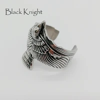 black knight womens vintage eagle bangle retro silver color stainless steel animal eagle bangles bracelet fashion blkn0573