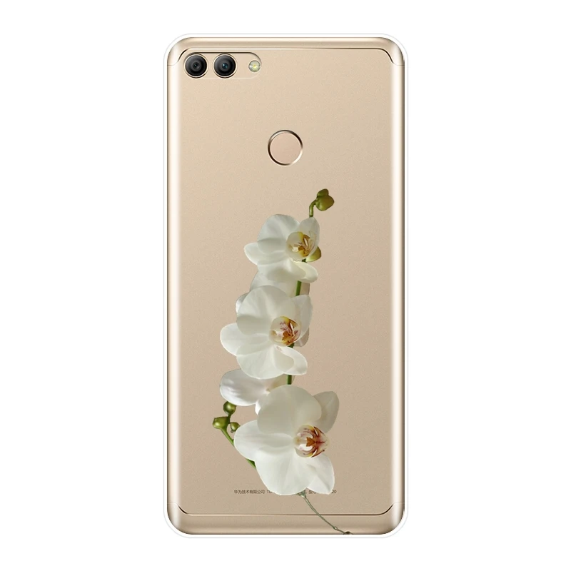 Flower Stone Pink Phone Case For Huawei Y5 Y6 Y7 Prime 2018 Y9 2019 Soft Silicone Back Cover Y3 2017 II Pro | Мобильные телефоны и