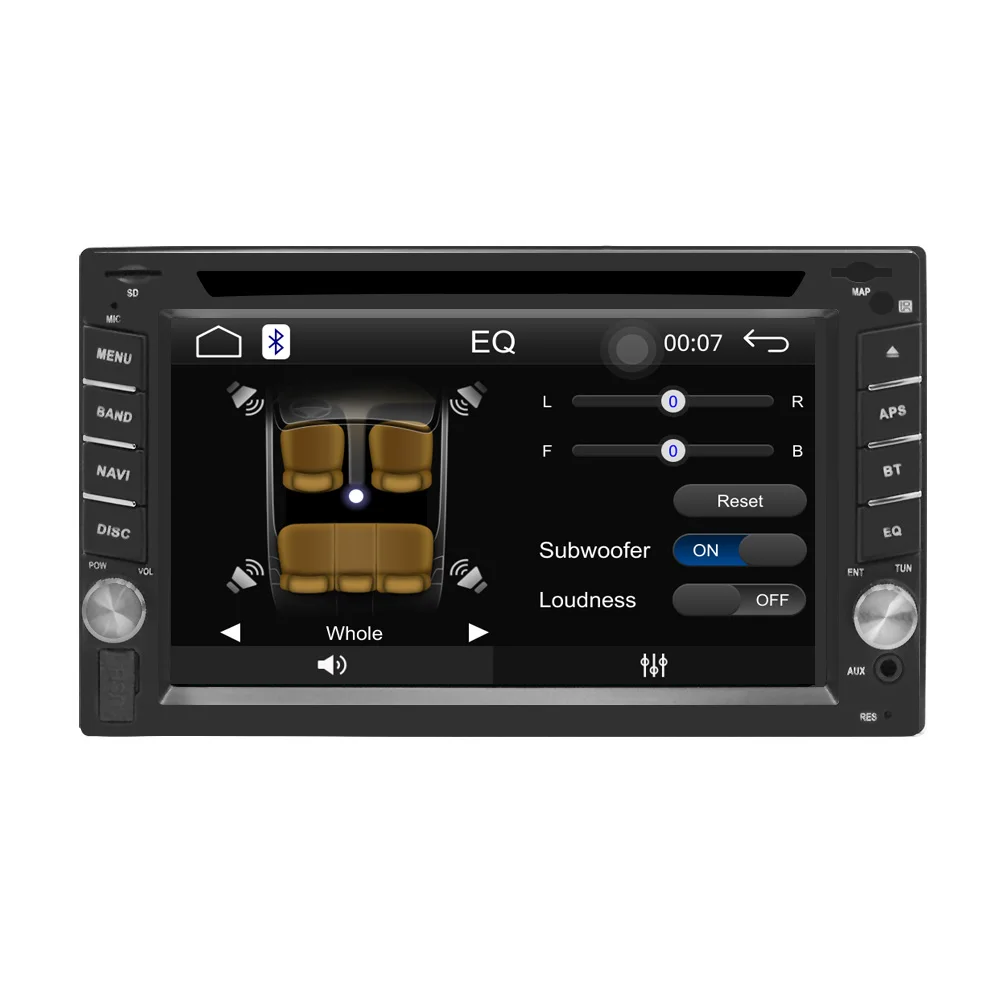 Автомагнитола 2din с DVD плеером универсальная стереосистема GPS Bluetooth для nissan SWC FM AM