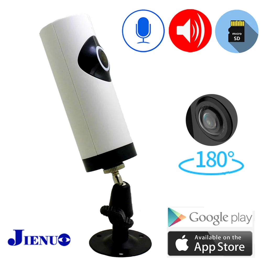 JIenuo ip камера Wi Fi широкоугольная 180 градусов двухсторонняя голосовая система