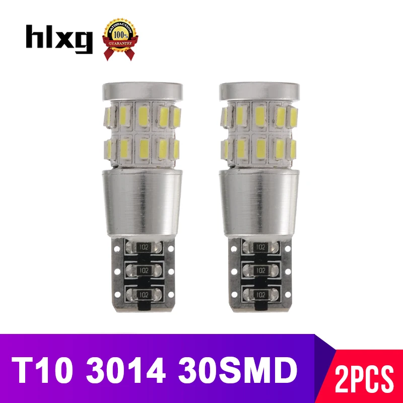 Hlxg 2 шт. T10 W5W 194 Светодиодные лампы 3014 smd Автомобильные указатели поворота для