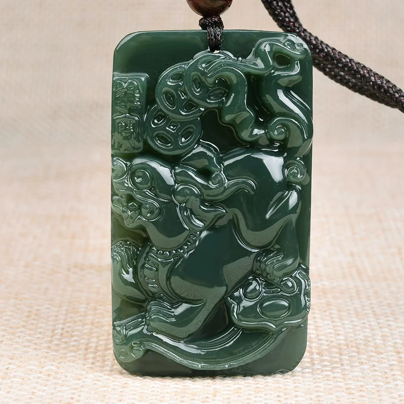 Бесплатная доставка xinjiang hetian jade подвеска guangong Bodhisattva голова кулон для