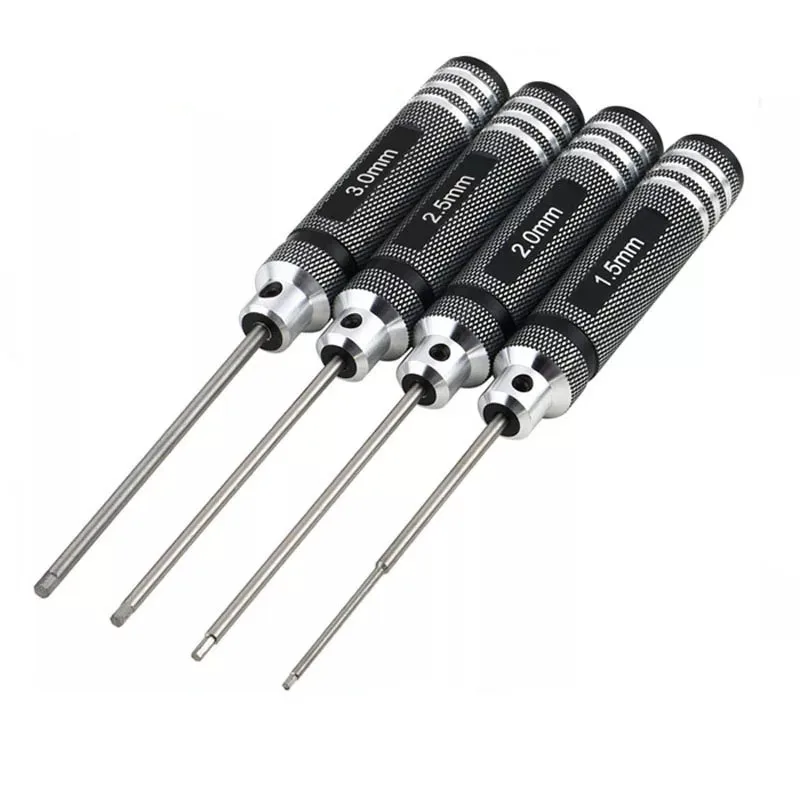 Шестигранная отвертка с ручкой H1.5mm/2 0mm/2 5mm/3 0mm для радиоуправляемой машинки/Heli HPI