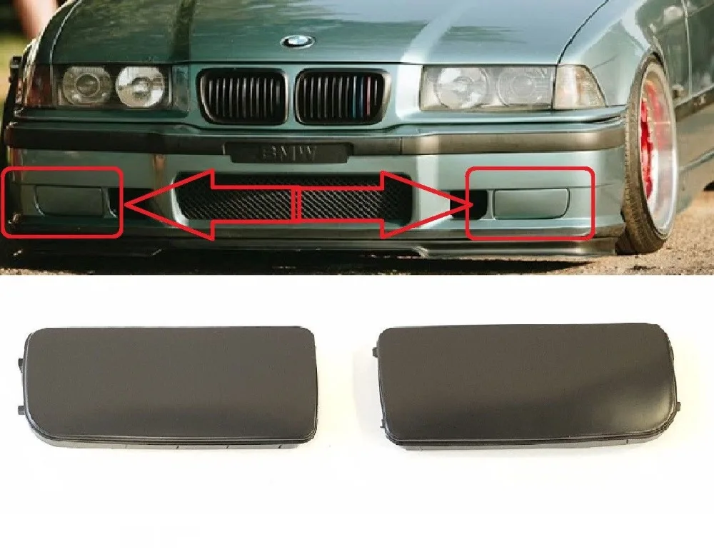 Одна пара для BMW 3 Series E36 1992 1998 противотуманный светильник крышка отверстия левая +