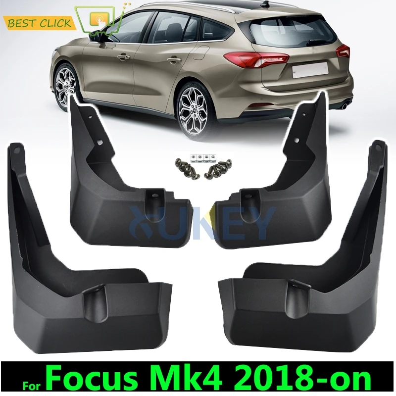 Набор литых брызговиков для Ford Focus Mk4-on Брызговики крыло брызговиков Передние Задние седан люк