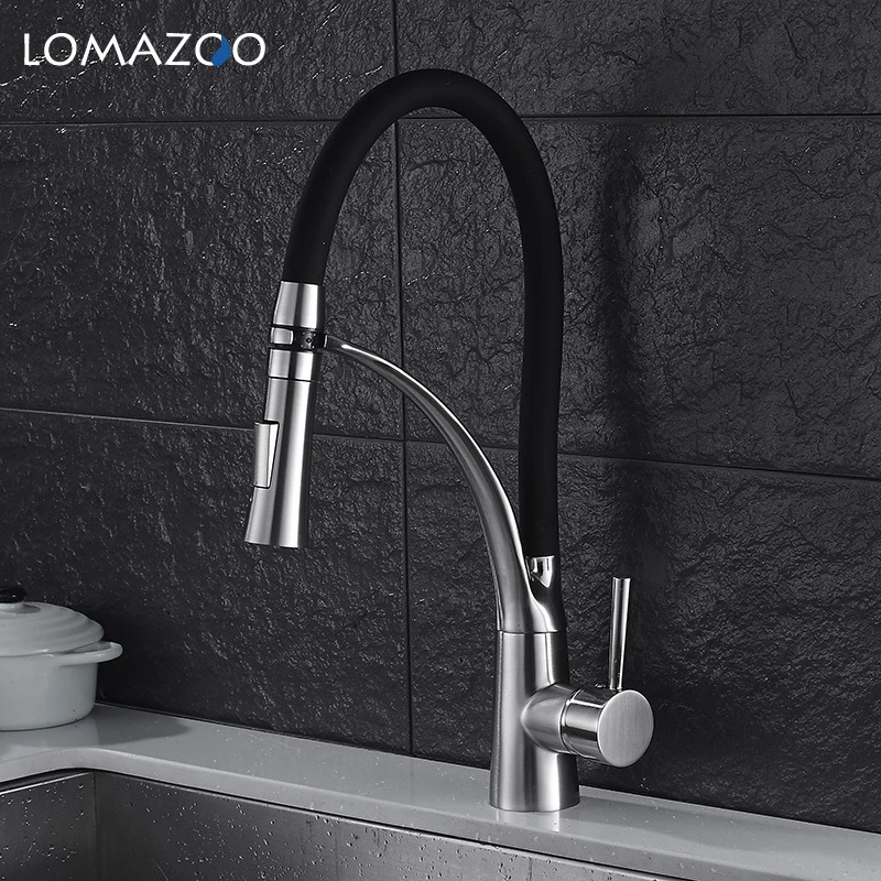 LOMAZOO кран для ванной и кухни раковина регулируемый вращающийся Водопад латунь с
