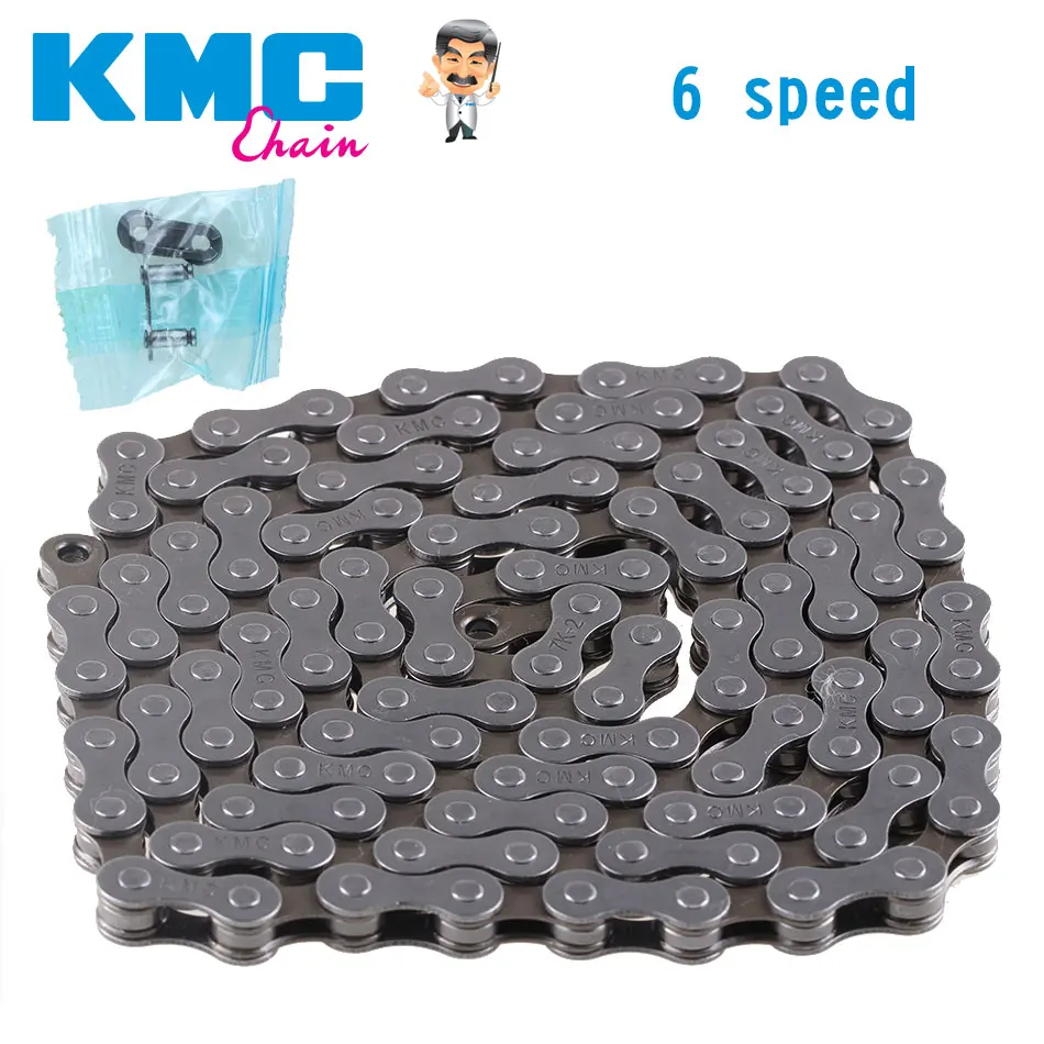 Цепь для скоростного велосипеда KMC HV408 6 цепь MTB/дорожного fo Shimano/SRAM 116L/цепь