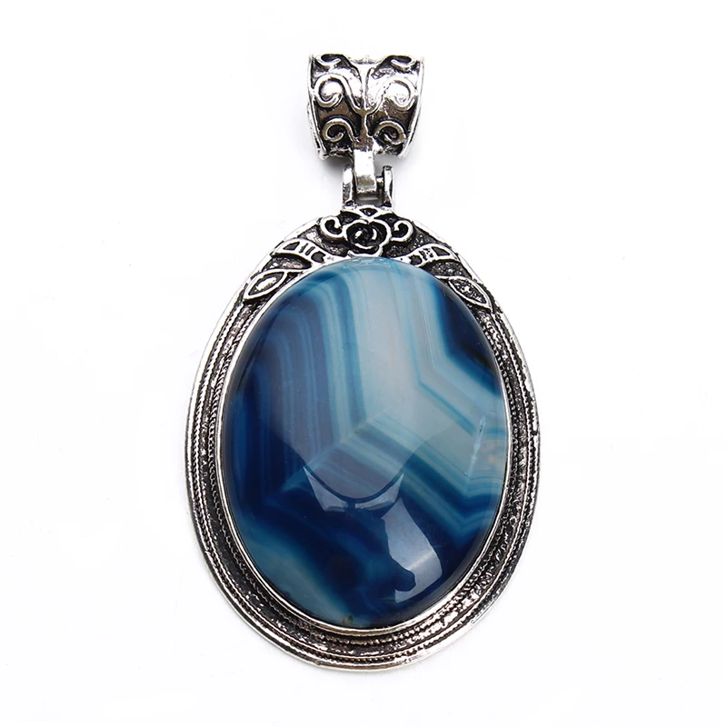 

Tibetan Antique Silver Metal Pendants Cabochon Diy With Natural Stone Stone Cabochon Setting Base Bezel Cameo Tray 38*67mm F3641