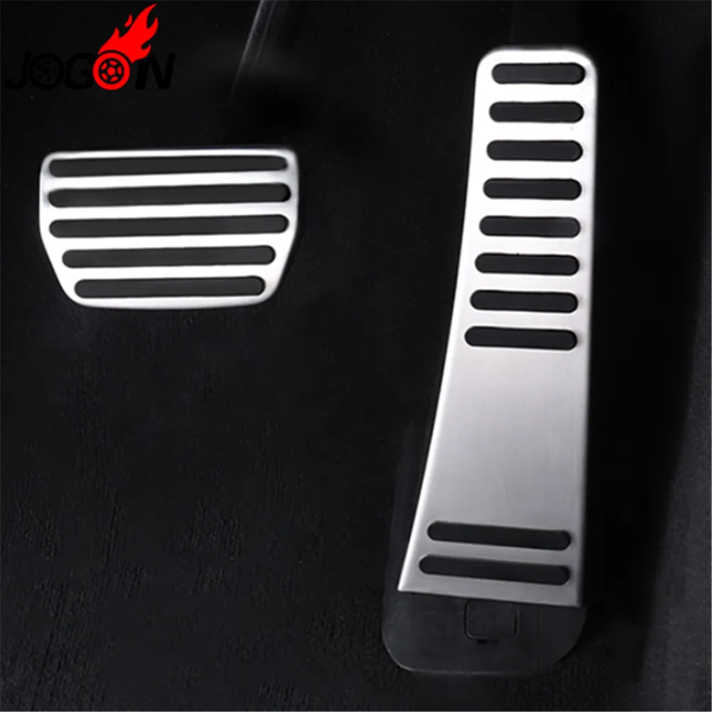 gas and brake 2pcs Нержавеющая сталь газ Топливо Тормозная ножная Подножка педаль Накладка для Volvo XC60 XC90- S90 V90 - Название цвета: gas and brake 2pcs