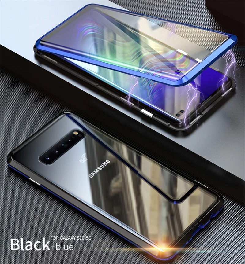 360 Полный корпус защитный чехол для samsung Galaxy S10 S9 S8 Plus Note 9 8 Магнитный бампер Оболочка Чехол для samsung S10 5G чехол s On