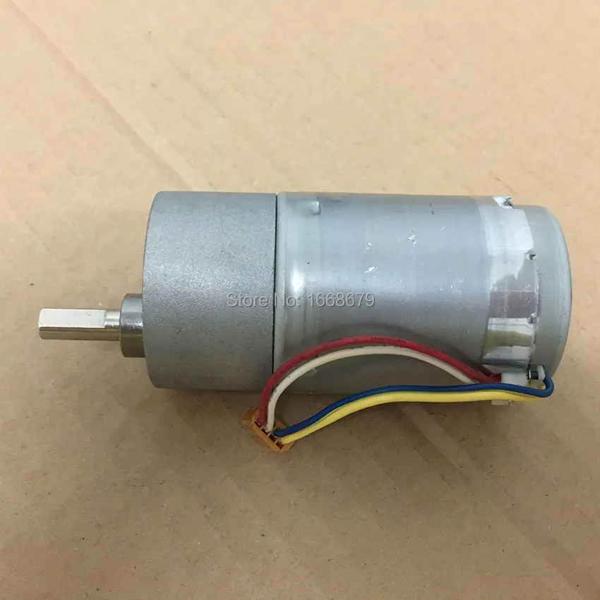 Электрический редукторный двигатель постоянного тока 12 В кодировщик 37 мм