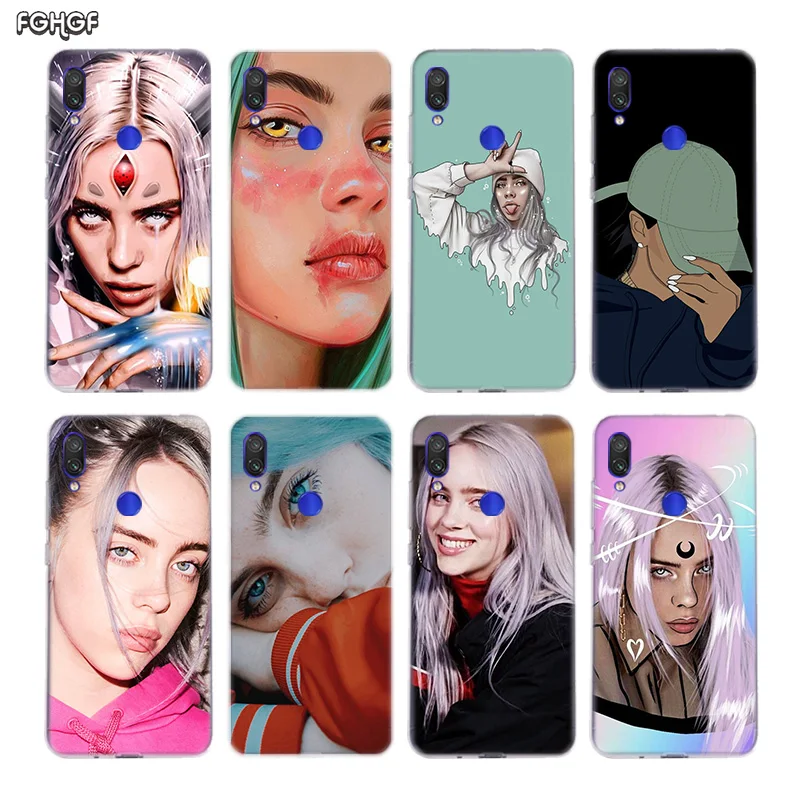 Billie Eilish Silicone Case For Xiaomi Redmi Note 7 6 Pro 5 4 4X K20 7A Y3 S2 5A 6A Xiomi Pocophone F1 9T 9 SE 8 A2 lite |