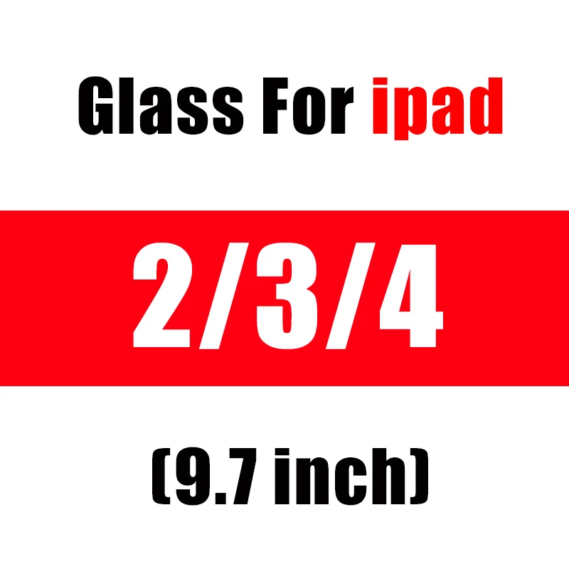 Для Apple ipad 9,7 Защитная пленка для экрана на пленка закалённое Защитное стекло для ipad 10,5 5th 6th Pro tremp воздуха 1 2 3 4 - Цвет: For iPad 2 3 4