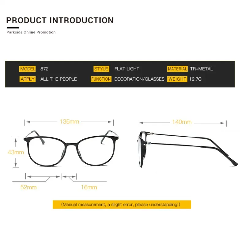 

Metal Round Ultralight TR90 Optical Glasses Frame Reading Myopia Plastic Spectacle Eyeglasses Oculus De Grau Feminino