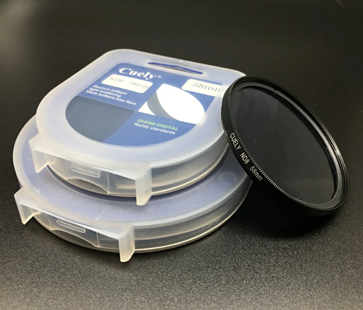 

Фильтр для объектива ND8 нейтральной плотности, круговой защитный фильтр 37/40, 5/43/46/49/52/55/58/62/67/72/77/82 мм для Canon, Nikon, Sony, DSLR