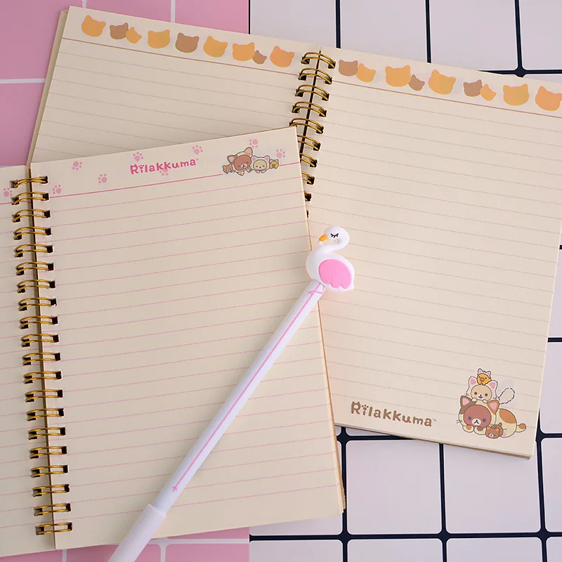 Милый японский мультяшный блокнот Rilakkuma дневник ежедневник карманная книга