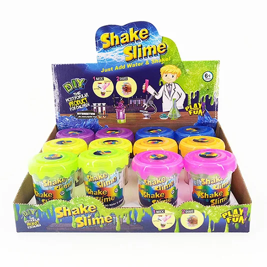 Shake Slime, полимерная глина, магический песок, принадлежности для слизи, порошок, блеск, встряхивание, сделай сам, просто добавьте воду, слизи, комплект для детей, рождественский подарок