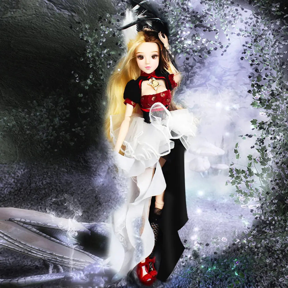 DBS MMGirl 12 гороскоп близнецы как 1/6 bjd 30 см черно-белое платье фантазия 14 шарнирное